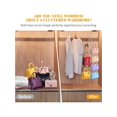 thumbnail image 4 of Purse Organizer For Closet, 4-Tier Hanging Bag Holder, Silver Metal Closet Organization Purse Hanger Backpack Rack Space Saving Hanger, 4 of 5