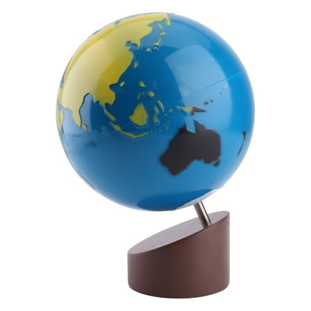 Montessori Geography Material Globe Of World Parts Kids Early Learning Toy