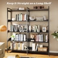 thumbnail image 2 of Amadwell 5-Tier Bookshelf with 10 Open Shelves, 47" Freestanding Bookcase, Sturdy Metal Frame, for Living Room, Black, 2 of 9