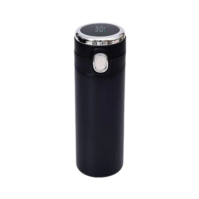 Double Layer Vacuum Bouncing Lid Stainless Steel Insulated Cup Intelligent Temperature Display Pea Cup Temperature Measurement Business Water Cup