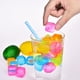 thumbnail image 3 of Cubitos de hielo reutilizables, paquete de 6 cubitos de hielo de plástico reutilizables y recongelables, cubitos de hielo sin BPA (multicolor) para bebidas Rojo Verde, 3 of 5