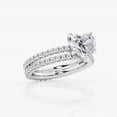 thumbnail image 2 of Ariana Jewel Elegant 1.9 Ct Heart Cut Lab-Created Diamond Engagement Ring - Women's Double Shank Wedding Ring - 14K White Gold Plated - Ideal for Proposal and Memorable Celebrations - Diamond Jewelry, 2 of 2