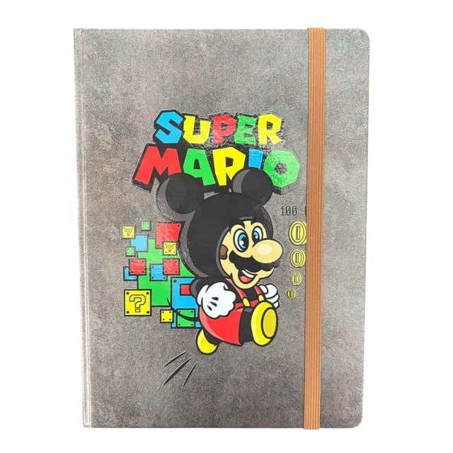 Libreta para dibujar con 50 hojas blancas de 160 gramos, Mario Bros, mide 15 cm de ancho por 21 cm de largo.