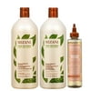 Mizani True Textures Shampoo 33.8oz + Conditioner 33.8oz + Wonder Crown 5.8oz w Processing Caps
