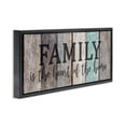 thumbnail image 3 of Stupell Industries Family is Heart of Home Quote Inspirational Painting Black Floater Framed Canvas Art Print Wall Art, 31 x 14, 3 of 9