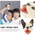 thumbnail image 2 of FELTECHELECTR Marionetas de mano de vinilo con forma de cabeza de perro y guante, ideal para niños., 2 of 6