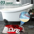 thumbnail image 6 of Prettyui Valentines Day Shower Curtain Toilet Mat Home Bathroom Pad, 6 of 7