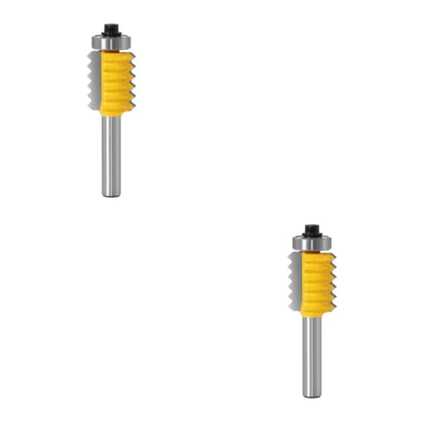 Riwesomey Vástago de 8 mm Junta de dedo Router Bit Fresa Tenon 0.3x0.9 pulgadas 0.3x0.9 pulgadas 2Conjunto