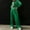 Green, variant on Kiplyki Flash Womens 2 Pieces Joggers Outfits Fashionable Color Hooded Sweater Gold Velvet Sports Casual Pants Set