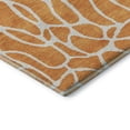 thumbnail image 3 of Addison Rugs Mayfield Premium Machine Washable Transitional Geometric Orange Round Rug, 8' x 8', 3 of 5