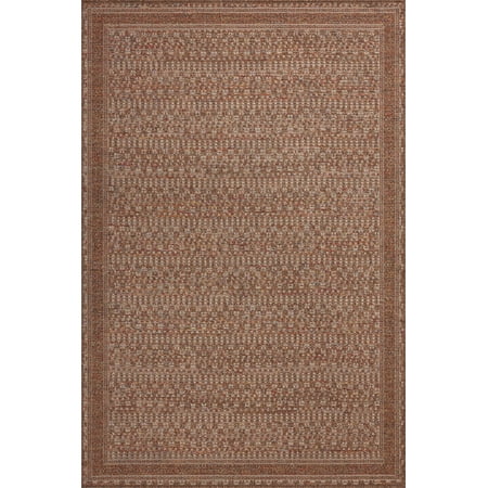 Loloi Merrick Natural / Fiesta 7'-8" x 7'-8" Round Area Rug