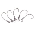 thumbnail image 1 of Señuelo de anzuelo torcido de acero al carbono duradero, accesorio de aparejos de pesca, 5 uds. (negro), 1 of 3