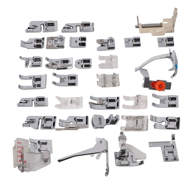 Kit de prensatelas de 32 piezas/juego, accesorios para máquinas de coser multifuncionales para el hogar
