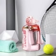 thumbnail image 6 of Usbinx Life Large Capacity 1700ml Sports Water Bottle Drop-Proof Leak-Proof Two Drinking Caps Outdoor Fitness Hydration Cup Black Green Pink White, 6 of 6