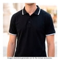 thumbnail image 4 of Playera Quarry para Hombre Botones Manga Corta Negro Talla M, 4 of 4