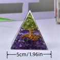 thumbnail image 4 of Pirámide de cristales de piedra natural para decoración del hogar y la oficina, generador de energía, curación, reiki, chakras, meditación, adornos, manualidades, 4 of 5