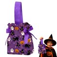 thumbnail image 2 of 10Pcs Halloween Treat Bags for Kids, Drawstring Candy Bags Goodie Bags, Exchange Classroom Gift bag for Halloween Party Favors Decorations Supplies, 2 of 8