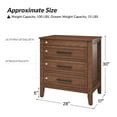 thumbnail image 2 of Modern Storage End Tables with Hidden Drawer Charging Station Side End Tables Set of 2 for Living Room Walnut, 2 of 5