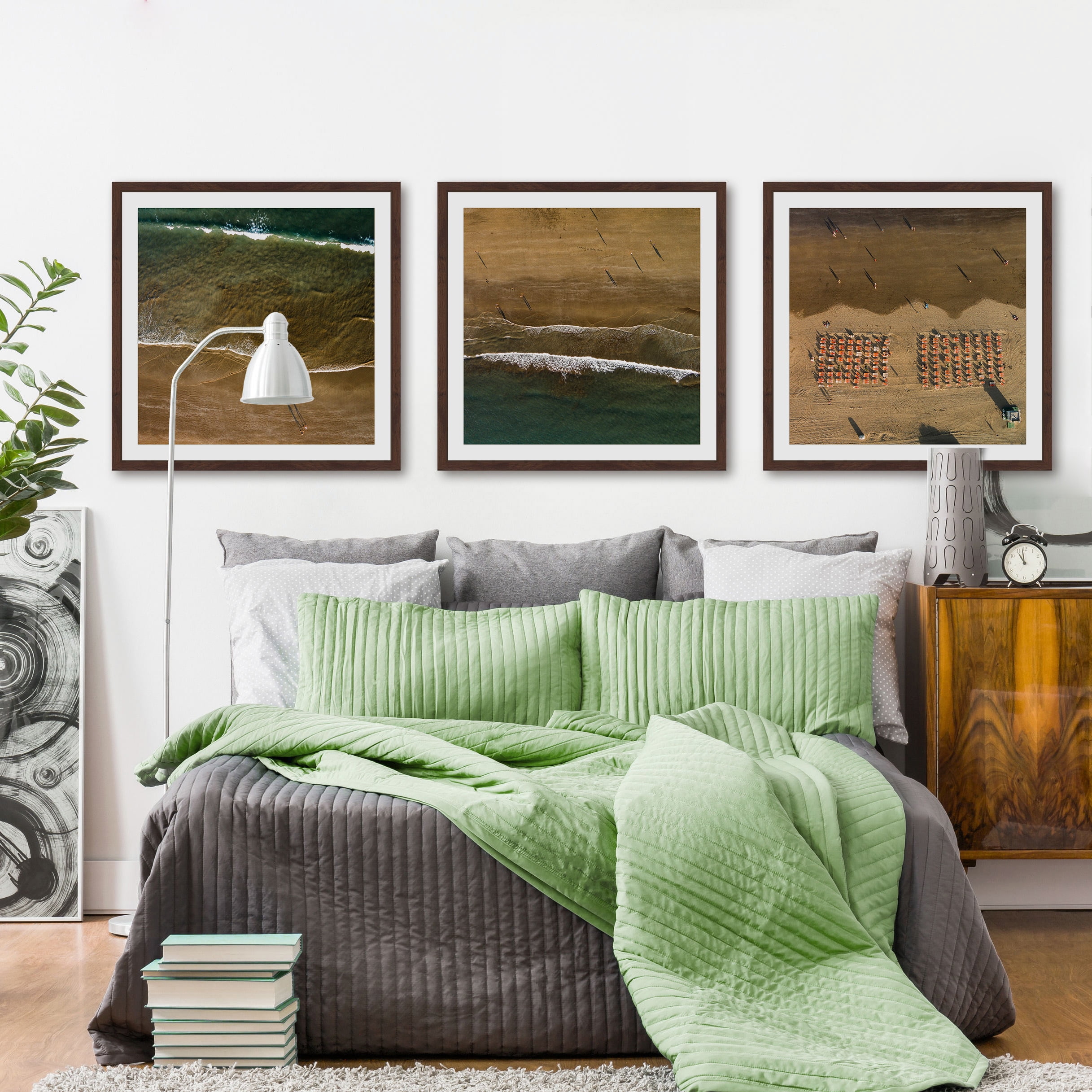 Beach Shadows Triptych
