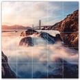 thumbnail image 1 of Picture-Tiles.com: Bridge Ceramic Tile Wall Mural WAL500260-55L. 40"W x 40"H using (25) 8" x 8" Ceramic Tiles-Satin Finish, 1 of 3