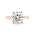 thumbnail image 2 of Round Cut Lab Created Moissanite Diamond Twisted Rope Knot Solitaire Engagement Ring In 14K Rose Gold Plated Sterling Silver(G-H Color,VVS1 Clarity,3.00 Cttw)-9, 2 of 7