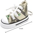thumbnail image 2 of PDTXCLS HOMIEBUDS Favorict Canvas Mini Sneaker Shoe Keychain Keyring (Pack 12, 100 Dollar), 2 of 4