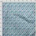 thumbnail image 4 of oneOone Cotton Cambric Light Blue Fabric Mushroom Dress Material Fabric Print Fabric By The Yard 56 Inch Wide, 4 of 5