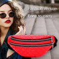 thumbnail image 3 of Bolsa Moda hombro cintura riñonera mujer algodón bandolera pecho (rojo) Ehuebsd Nuevos Originales, 3 of 7