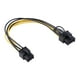 thumbnail image 2 of Adaptador de corriente de 6 pines a hembra (6 2), cable para tarjeta gráfica de video GPU, cable de alimentación 1 PC, 2 of 6