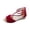 Red, variant on JeashCHAT Sandals for Women Women's Fish Mouth Slippers Poe Heel Belt Bag Heel Back Zipper Roman Sandals