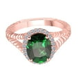 thumbnail image 5 of AoneJewelry Emerald Diamond Ring In 10K Solid White, Yellow & Rose Gold 1.95 Carat, 5 of 5