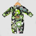 thumbnail image 4 of Invader Zim Baby Onesie Romper Footless Infant Long Sleeve Jumpsuit for Boys Girls, 4 of 8