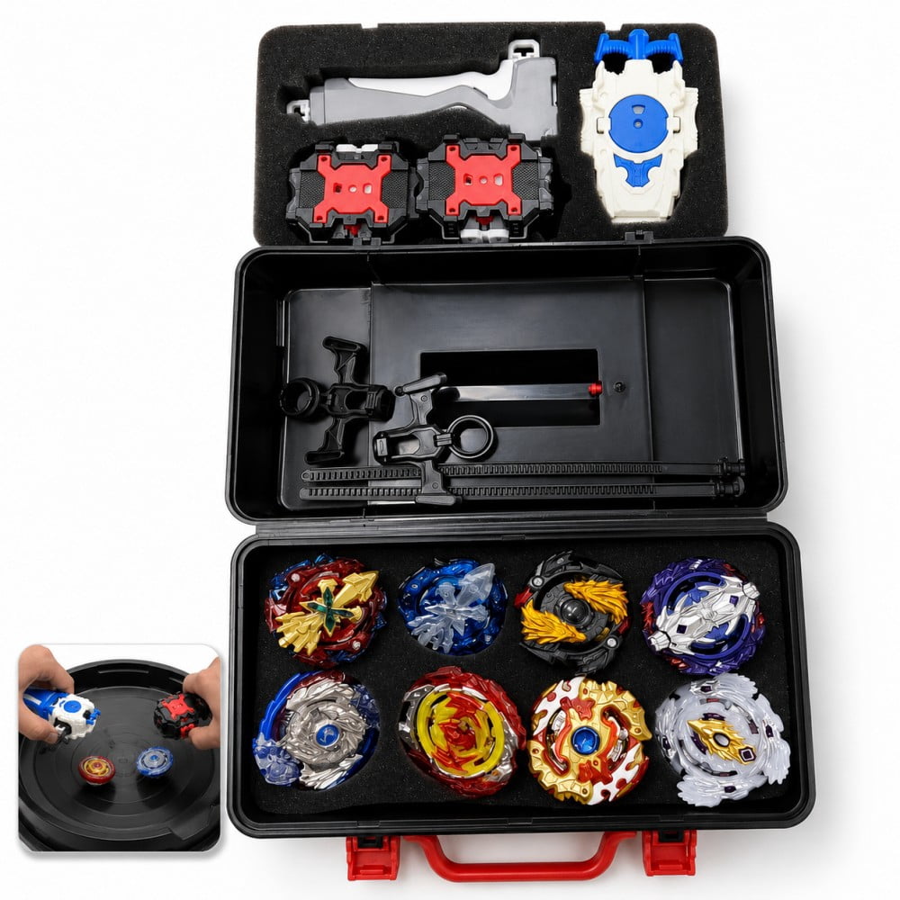 Jaawind Battling Top Burst Gyro Toy Set, 12 Spinning Tops, 3