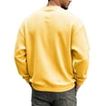 thumbnail image 5 of Hearthz S-5XL Ghost Pumpkin Spider Web Graphic Men Sweatshirt Waffle Knit Long Sleeve Shirts for Men Cotton Halloween Fall Mens Lightweight Pullover, 5 of 5