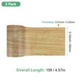thumbnail image 3 of Uxcell 2-Roll Wood Grain Repair Tape, 3.15inch x 15ft Self-Adhesive Wood Floor Tape, Realistic Textured Repair [Brown Pine], 3 of 7