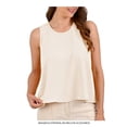thumbnail image 1 of Blusa George para Mujer, Blusa Básica Cuello Redondo Sin Manga Hueso Talla G, 1 of 4