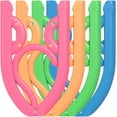 thumbnail image 4 of Portable Folding Clothes Hangers with Clips, Travel Hangers, Lightweight, Durable, Compact Foldable Drying Rack for Shirts, Dresses, Coats, Pants, Towels, Baby Clothes, Pack of 12, Multicolor, 4 of 4