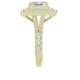 thumbnail image 5 of Unique Moments 3 Ct Lab Grown Split Shank Princess Halo Diamond Engagement Ring 14K Yellow Gold, 5 of 7