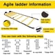thumbnail image 2 of Juego de escalera de agilidad y entrenamiento de velocidad, adecuado para entrenamiento de pies de agilidad de velocidad para todas las edades, adecuado para fútbol, rugby, baloncesto, hockey sobre hi Namotu CZYD-XM6, 2 of 7