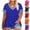 #02 Blue, variant on Oversized T Shirts for Women Crewneck Short Sleeve Summer Tops Casual Loose Fit Solid Tee Striped Sports Breathable Tunic Tops Clothes