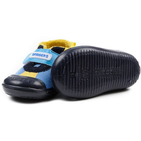 Skidders Infant Girl Sherpa Gripper Slipper - Dots