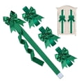 thumbnail image 1 of Inteprter tus armarios con lazos navideños. Lazos fáciles de limpiar y mantener para decorar la cocina en Navidad. Kits de decoración para fiestas verde 4 piezas, 1 of 6