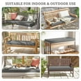 thumbnail image 7 of Kimunuk Outdoor Bench Cushions 48 x 18 x 3.5 Inch, High Density Foam Bench Seat Cushion, Porch Swing Cushion with Non-Slip Removable Cover, Light Grey, 7 of 7