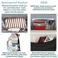 thumbnail image 5 of Jiefeike Mochila de pañales para niñas, mochila de viaje, bolsa de pañales para papá, mamá, bebés, niños, bolsillos aislados, bolsas de pañales portátiles para bebés con puerto de carga USB, RFID, ant, 5 of 5