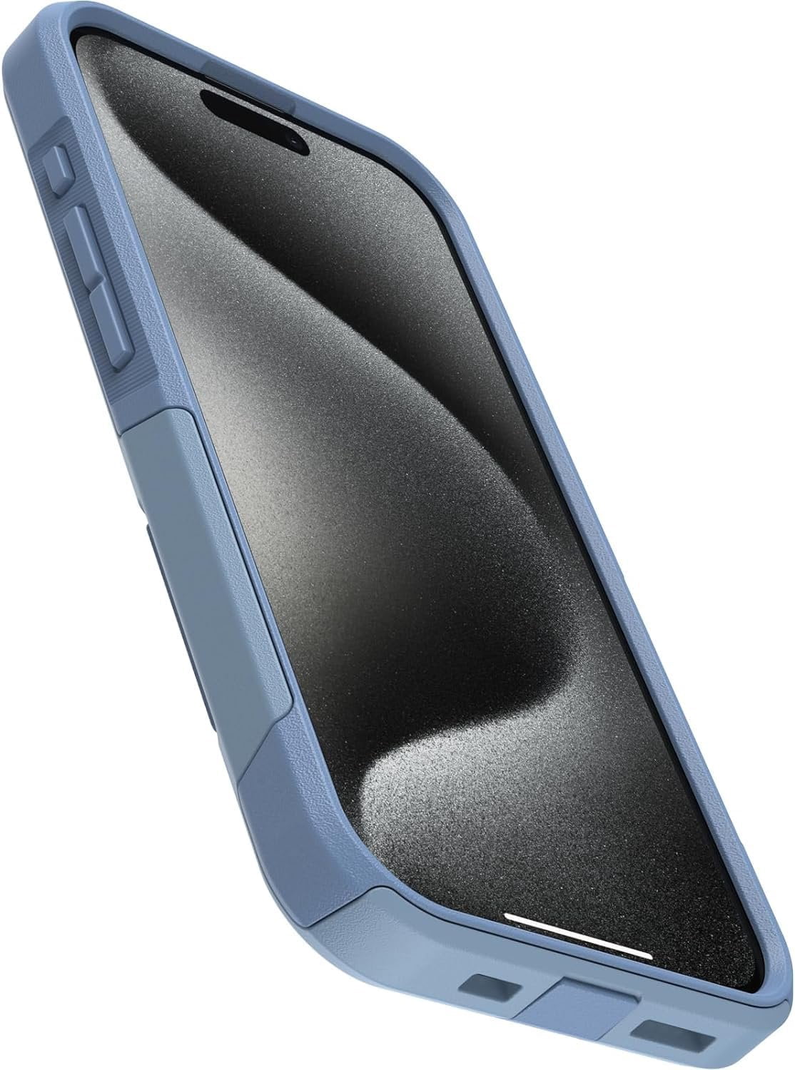 OtterBox Commuter Series Slim Cell Phone Case iPhone 15 Pro, Crisp Denim Blue