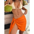 thumbnail image 6 of ANRABESS Sarong Coverups for Women Summer Bikini Bathing Suit Cover Up Beach Short Sarong Wraps Skirt Swim Cover Ups for Swimwear Neon Orange M, 6 of 7