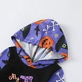 thumbnail image 5 of MEZZALL Boys Halloween O-Neck Bodysuit Onesie Long Sleeve Pumpkin Outfits With Hood For Toddler Baby Fall Winter Jumpsuit Romper Breathable Clothing, 5 of 6