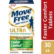 Move Free Ultra Faster Comfort Joint Support Tablets, 30 count - Calcium Fructoborate, For Clinically Proven Joint Comfort, 1 Tiny Pill Per Day