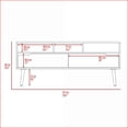 thumbnail image 5 of TV Furniture Hamburg TV Stand for 60” TVs | 3 Open Shelves | Contemporary | Engineered Wood, 5 of 11