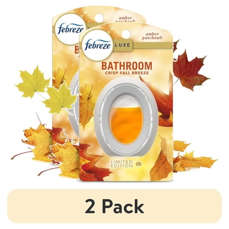 (2 pack) Febreze Bathroom Air Freshener Odor-Fighting Crisp Fall Breeze Scent 1 Count